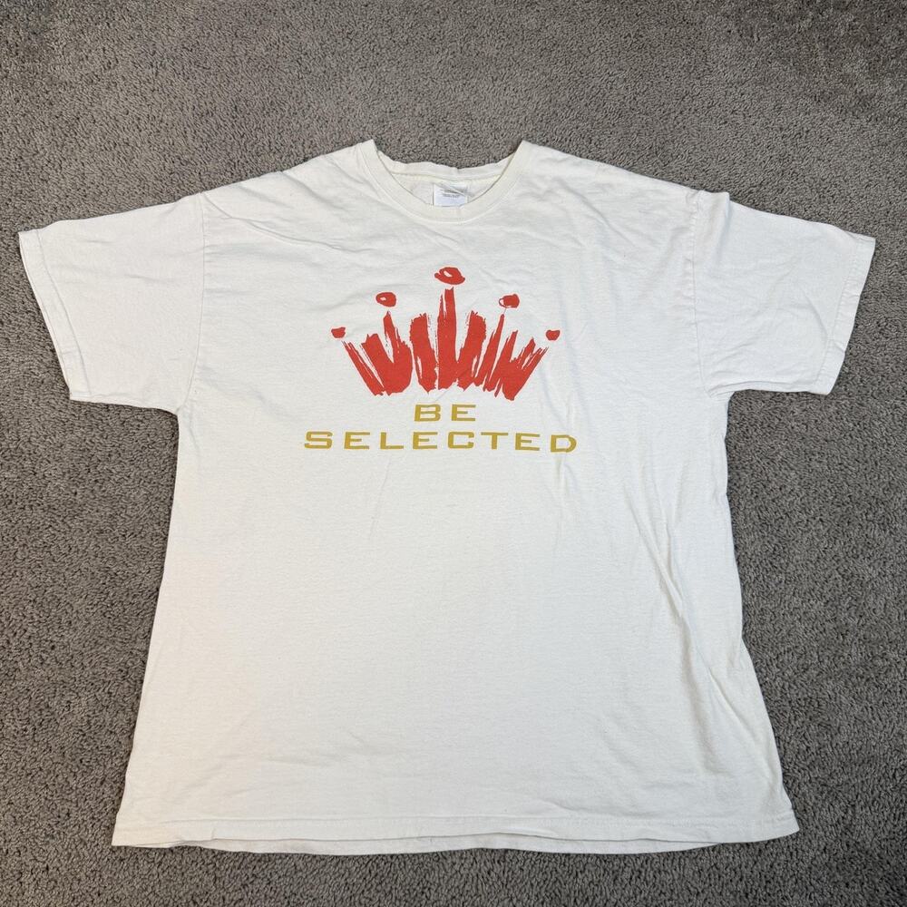 Vintage Bud Select Shirt Mens XL White Promo Be Selected Beer Budweiser Y2K